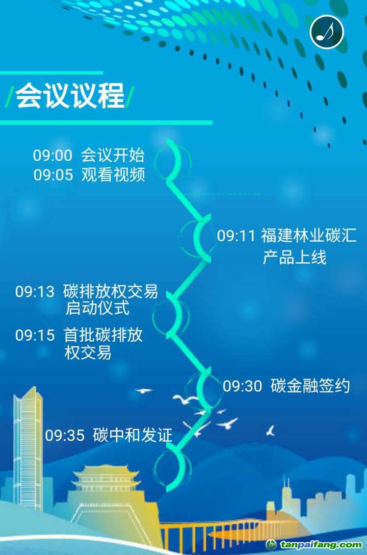 福建省碳排放權(quán)交易市場(chǎng)會(huì)議日程安排